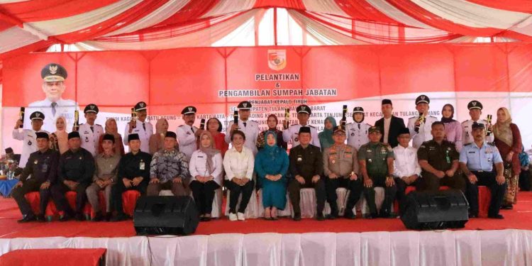 Kapolres Tulang Bawang Barat Hadiri Pelantikan PAW Penjabat Kepalo Tiyuh