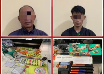 Mantap ! Diduga Lakukan Pungli Terhadap Mobil Truck, Dua Orang Diamankan Polres Lampura