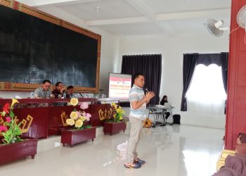 Ditresnarkoba Polda Lampung Bersama Kasat Narkoba Polres Lampura Sosialisasi Penyalahgunaan Narkoba di SMKN 1 Kotabumi