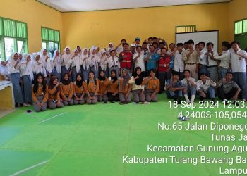 Sosialisasi K3L dan Bahaya Listrik di SMA N 1 Gunung Agung