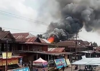 Kebakaran Landa Desa Muara Pinang Baru, Kecamatan Muara Pinang, Kabupaten Empat Lawang