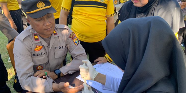 Sidokkes Polres Lampung Utara Rutin Cek Kesehatan Personel, Ini Tujuanya