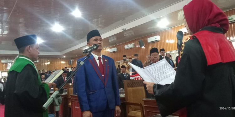 Rapat Paripurna Pengambilan Sumpah Pimpinan DPRD Kabupaten Empat Lawang Masa Jabatan 2024-2029
