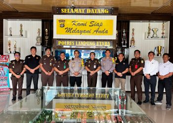 Pererat Sinergitas, Kapolres Lampung Utara Terima Kunjungan Silaturahmi Kajari Kotabumi