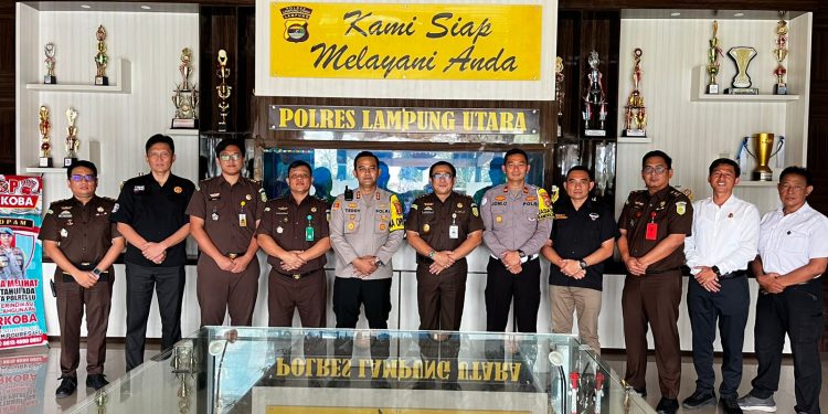 Pererat Sinergitas, Kapolres Lampung Utara Terima Kunjungan Silaturahmi Kajari Kotabumi