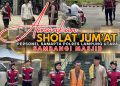Amankan Sholat Jum’at, Personel Samapta Polres Lampung Utara Sambangi Masjid