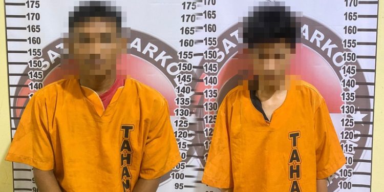 Gasak Narkoba di Menggala Kota, Polres Tulang Bawang Tangkap Dua Pengedar Sabu