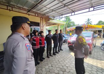 Polres Lampung Lampura Kembali Amankan Kegiatan Kampanye Paslon Bupati