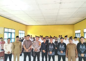 Lantik 36 PTPS, Ketua Panwascam Mesuji Berpesan Jaga Integritas, Profesionalitas dan Netralitas  