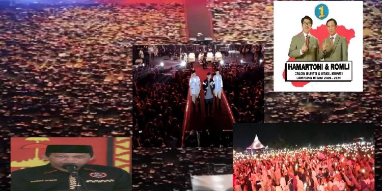 Ribuan Masa Membeludak Kampanye Akbar Hamartoni Romli, IKAPA Pastikan Nomor Urut 01 Menang Telak