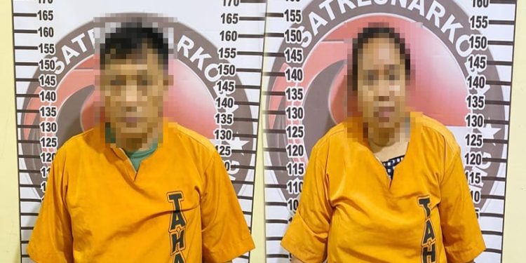 Polres Tulang Bawang Tangkap Dua Pelaku Bukan Pasutri Yang Edarkan Narkoba