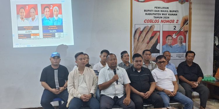 Pasangan Ali Rahman- Ayu Asalasiyah Menangi Pilkada Way Kanan Versi Hitung Cepat Rakata