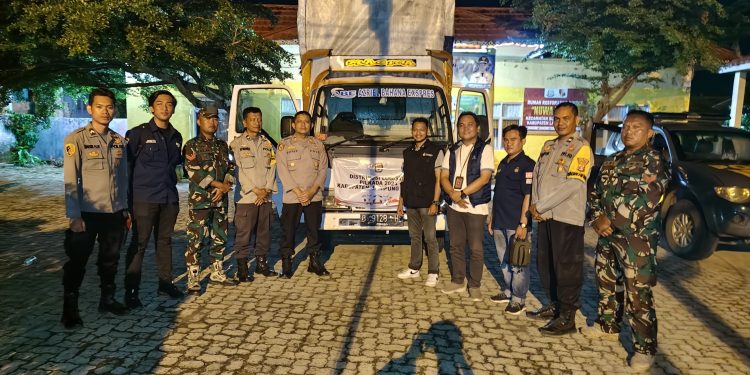 Selesai Pleno, Polri dan TNI Kawal Pergeseran Kotak Suara Dari PPK Ke KPU Kabupaten Lampura