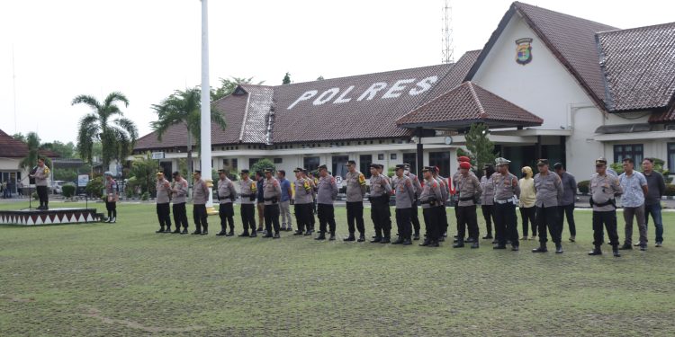 Pasca Pilkada Serentak 2024, Polres Lampura Gelar Apel Siaga