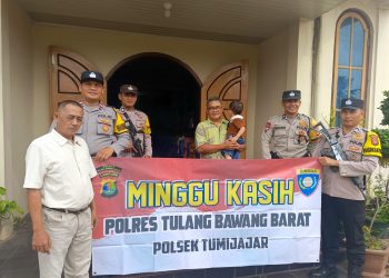 Polsek Tumijajar Laksanakan Pengamanan Ibadah Gereja Dan Minggu Kasih di Gereja Pantekost