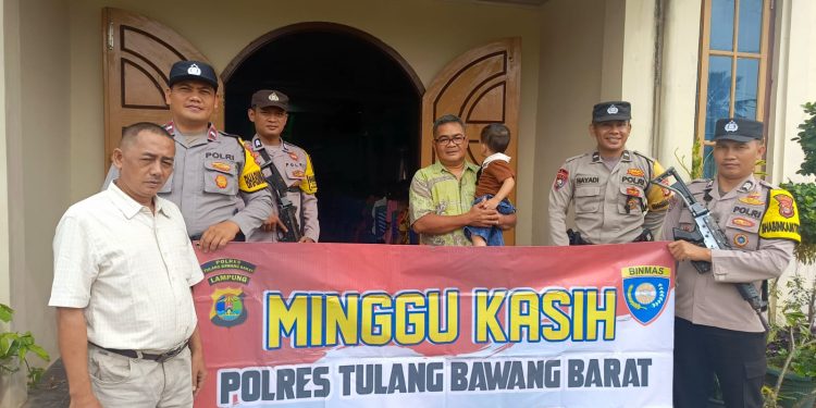 Polsek Tumijajar Laksanakan Pengamanan Ibadah Gereja Dan Minggu Kasih di Gereja Pantekost