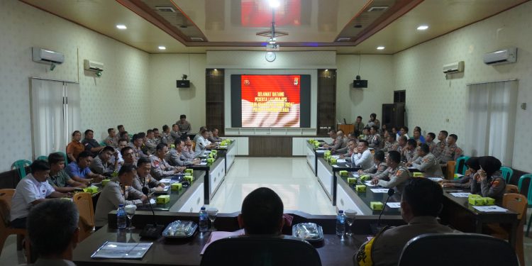 Kesiapan Ops Lilin Krakatau 2024, Polres Lampung Utara Gelar Rakor Lintas Sektoral