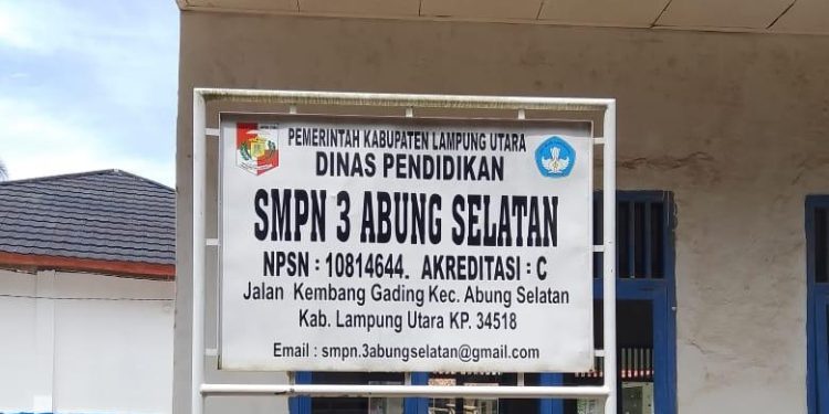Diduga Tanpa Papan Informasi Proyek SMPN 3 Abung Selatan di Soal