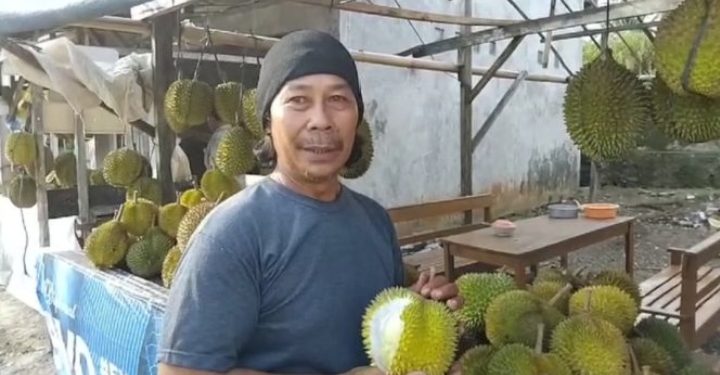 Musim Durian di Tanggamus, Libur Nataru Berkesan dan Tingkatkan Omzet Pedagang