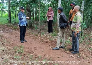Camat Abung Tengah Kunjungi Desa Peninjauan Fisik DD