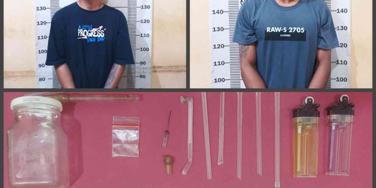 Satresnarkoba Polres Tubaba, Berhasil Meringkus Dua Orang Pria Dewasa Yang Diduga Sebagai Pengedar Sekaligus Penyalahguna Narkotika Jenis Sabu di Kec Tumijajar