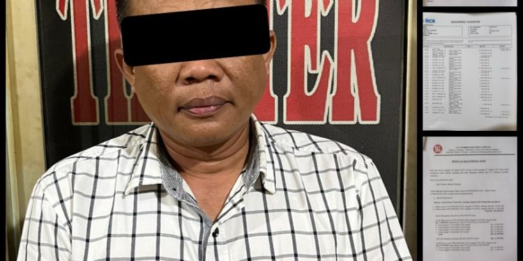 Unit Tipidter Sat Reskrim Polres Metro Amankan Seorang Pria Yang Gelapkan Uang Perusahaan