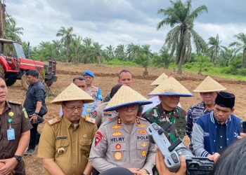 Polda Lampung Dukung Ketahanan Pangan Nasional 2.837,90 Hektar Lahan di Siapkan