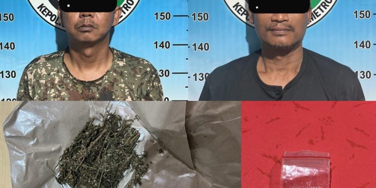Sat Narkoba Polres Metro Amankan Dua Tersangka, Satu Diantaranya Seorang PNS