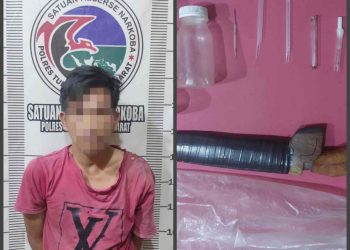 Pamer nyabu di Facebook, seorang pria ditangkap Sat Resnarkoba Polres Tulang Bawang Barat