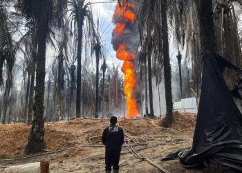 ‎Gerak Cepat, Polres Muba Berhasil Ungkap Kasus Terbakarnya Sumur Minyak Illegal di Keluang