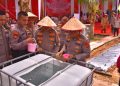 Kapolda Lampung Bersama Pengurus Bhayangkari Daerah lampung Luncurkan Program Pekarangan Pangan Lestari di SPN Polda