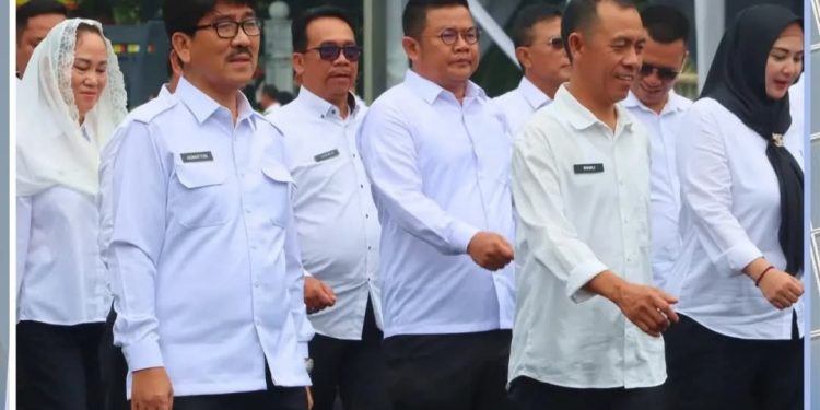 Bupati dan Wakil Bupati Terpilih Lampung Utara Mengikuti Gladi Persiapan Pelantikan Kepala Daerah Serentak