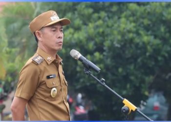 Wabup Bupati Lampura,Pimpin Apel Pagi