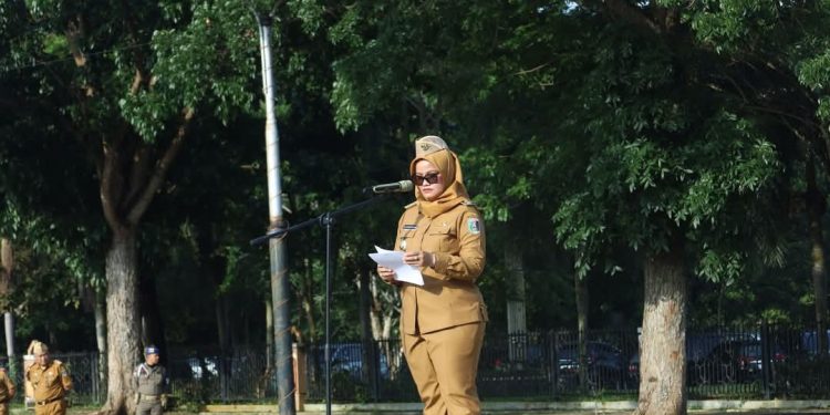 Pimpin Apel Perdana Bupati Ela Ajak Forkopimda Membangun Lamtim Kearah yang Lebih Maju dan Lebih Makmur