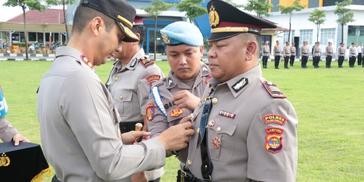Polres Tulang Bawang Gelar Upacara Sertijab Satu Kasat dan Dua Kapolsek, Berikut Daftar Namanya