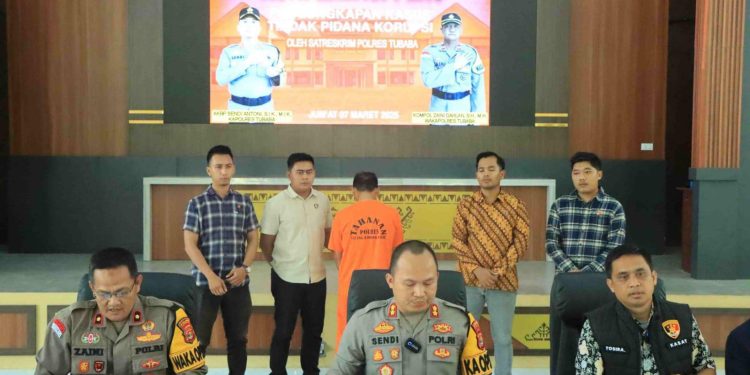 Rugikan Negara Rp.Rp272.499.664 Juta, Polres Tubaba Gelar Konferensi Pers Tindak Pidana Korupsi APBTiyuh