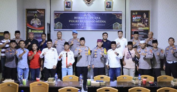 Ketua PD IWO Lampura Hadiri Telekonferensi Buka Bersama Kapolri, Kapolda dan Kapolres