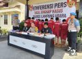 Ops Cempaka Krakatau 2025, Polres Lampura Ungkap 7 Kasus 3C dan 1 Kasus Narkoba Dengan Mengamankan 10 Pelaku