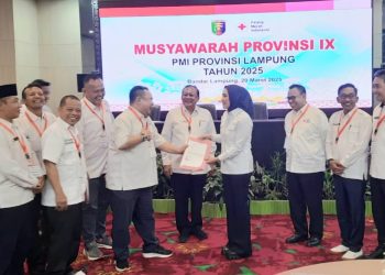 Purnama Wulan Sari Mirza terpilih sebagai Ketua PMI Provinsi Lampung Periode 2025-2030