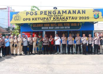 Kapolres Lampung Timur Tinjau Pos PAM Labuhan Ratu dan Mataram Baru