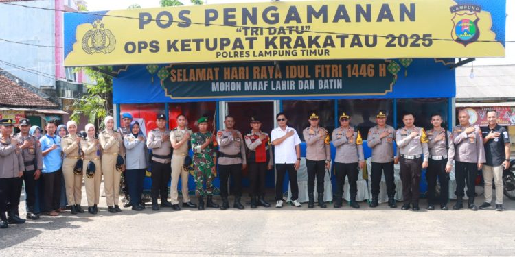 Kapolres Lampung Timur Tinjau Pos PAM Labuhan Ratu dan Mataram Baru