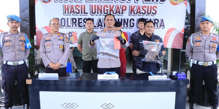 Kurang Dari 12 Jam, Pelaku Pembunuh Terhadap Adik Kandung Diamankan Polres Lampura