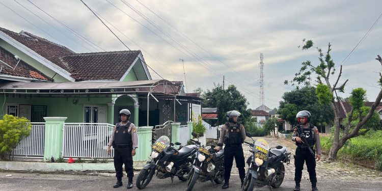 Pastikan Keamanan, Polres Lampura Intensifkan Patroli Rumah Kosong Ditinggal Mudik