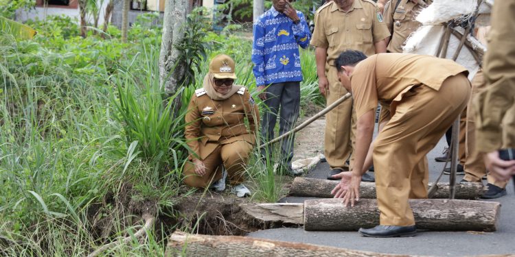 Sidak Pasca Idul Fitri: Bupati Lampung Timur Tinjau Infrastruktur Rusak di Desa Sukadana Ilir
