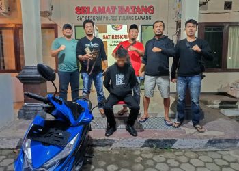 Tekab 308 Presisi Polres Tuba Tangkap Pelaku Curanmor Yang Beraksi di Sebuah Ruko