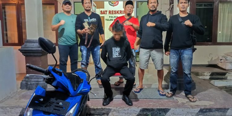 Tekab 308 Presisi Polres Tuba Tangkap Pelaku Curanmor Yang Beraksi di Sebuah Ruko