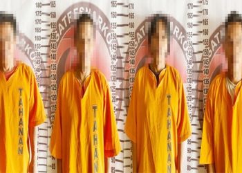 Gasak Narkoba di Kelurahan Ujung Gunung, Empat Pelaku Ditangkap Polisi Salah Satunya Oknum PNS