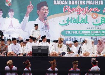 Polres Lampura Gelar Pengamanan Jalanya Ceramah Agama Ustadz Abdul Somad