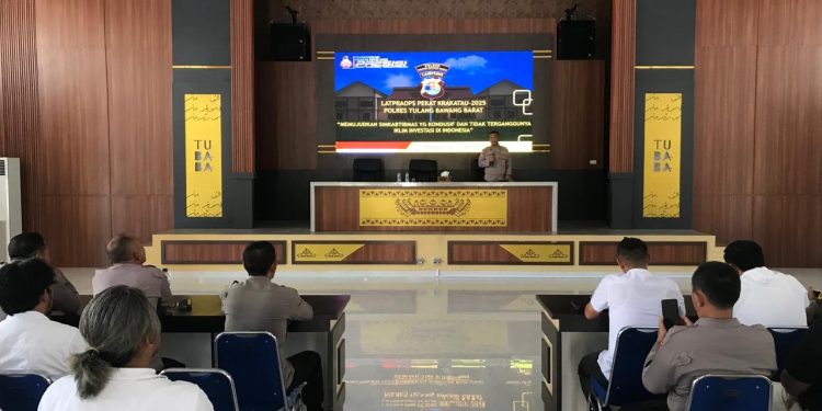 Polres Tulang Bawang Barat Gelar Lat Pra Ops Pekat Krakatau 2025 untuk Tingkatkan Kesiapan Personel
