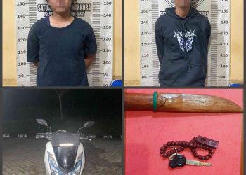 Polres Tulang Bawang Barat Amankan Dua Pemuda Karena Kedapatan Memiliki Narkotika Jenis Shabu